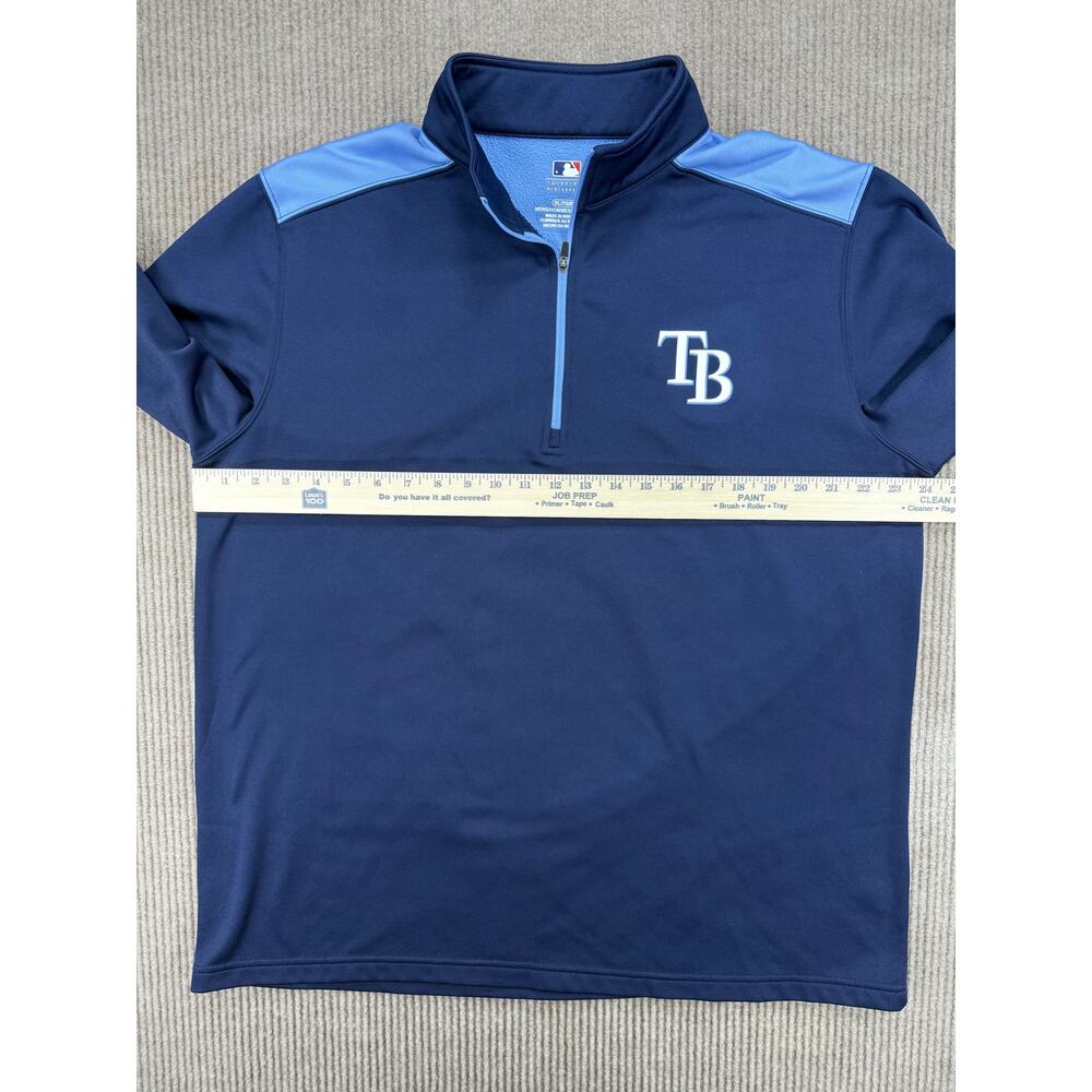 Genuine Merchandise Tampa Bay Rays MLB Fleece 1/4 Zip Mens XL - Picture 7 of 8